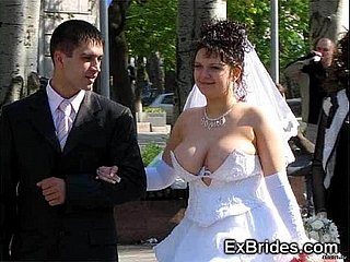 Echte bruiden voyeur porno!