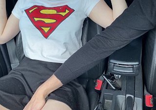 StepBro Fingering Me While He Drive- 4K
