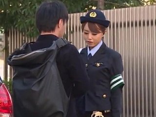 Slutty policeman Akiho Yoshizawa gets banged in an obstacle take be expeditious for an obstacle car