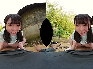 Asian cute teen absurd VR sex photograph