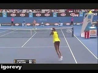 Venus Williams - Upskirt geen slipje op de tennisbaan