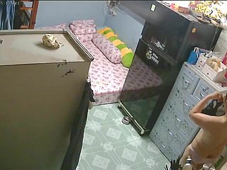 An ninh không có bảo đảm Camera- Mẹ & Packing review gái sau khi tắm